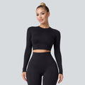 Longsleeve Oberteil Schwarz