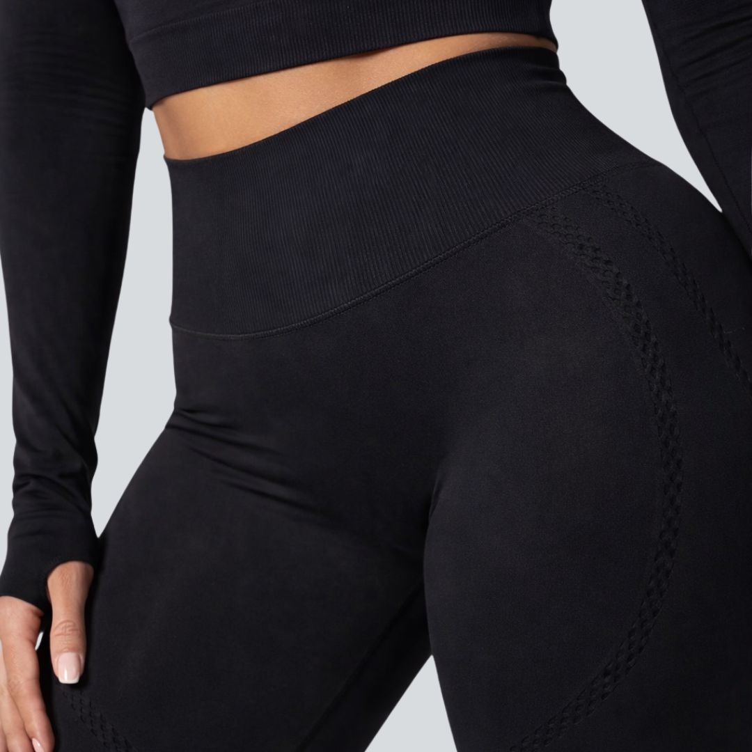 Booty Push Leggings Schwarz
