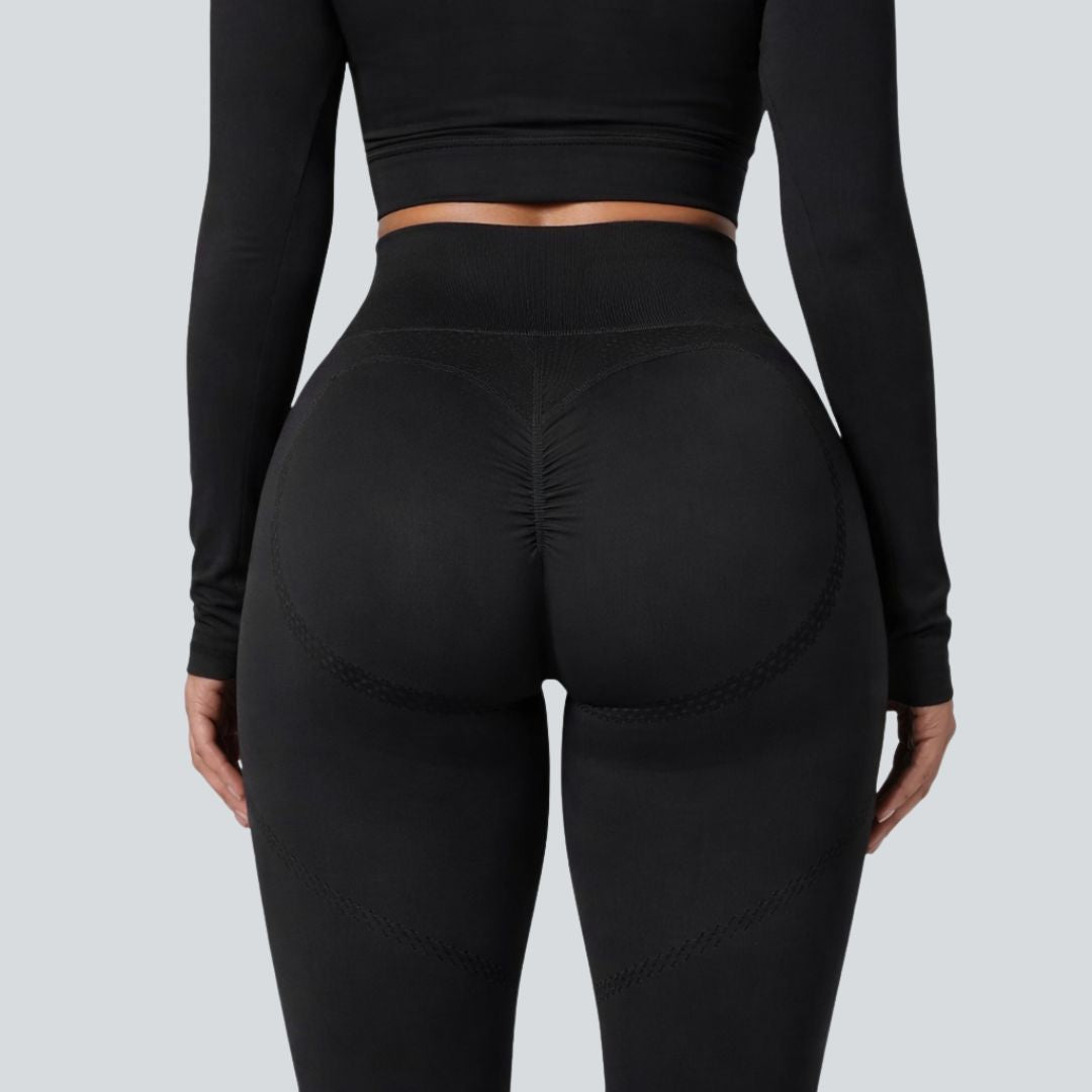 Booty Push Leggings Schwarz