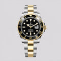 Rolex Submariner Date, Schwarzes Ziffernblatt Silber Gelbgold 41MM